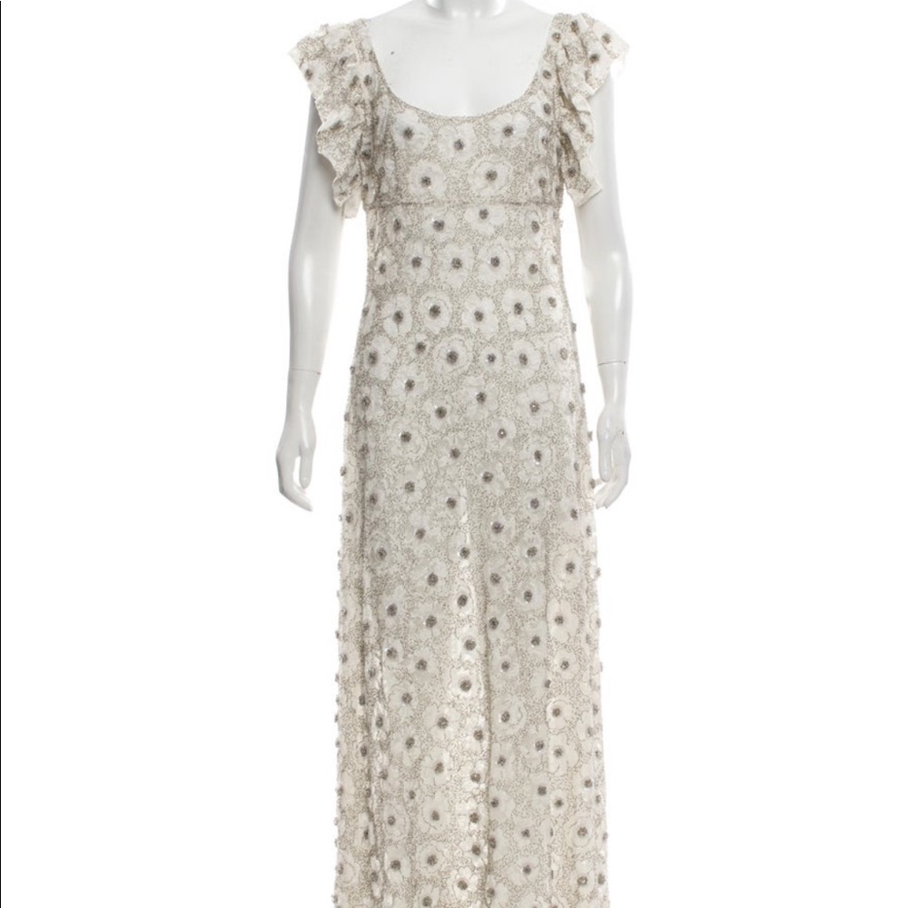 Brock Collection Runway Embroidered Dress sz 6 - Picture 2 of 5
